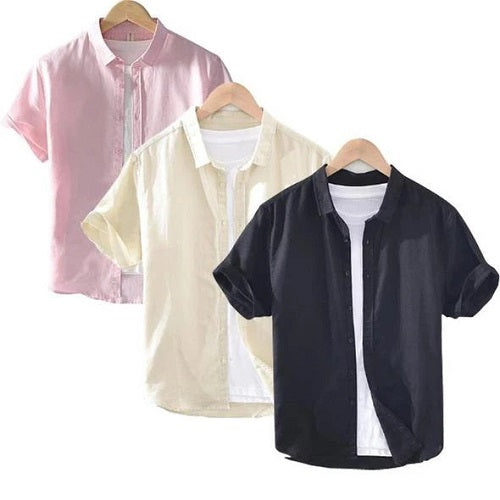 Autumn Men’s Shirts-Pack of 3