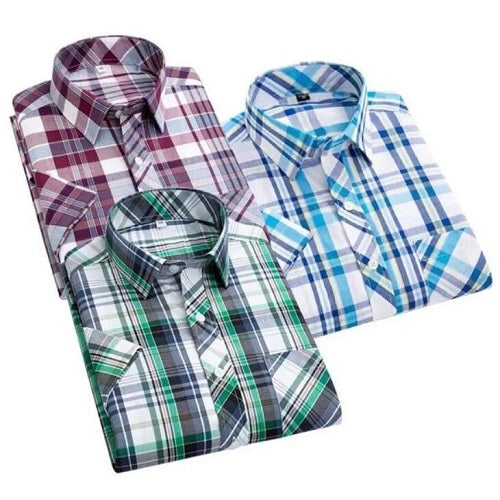 Checks Men’s Shirts-Pack of 3