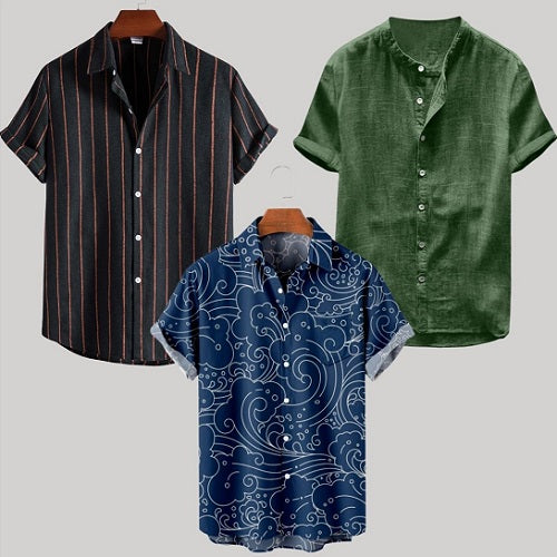 Beach Shirts-Pack of 3